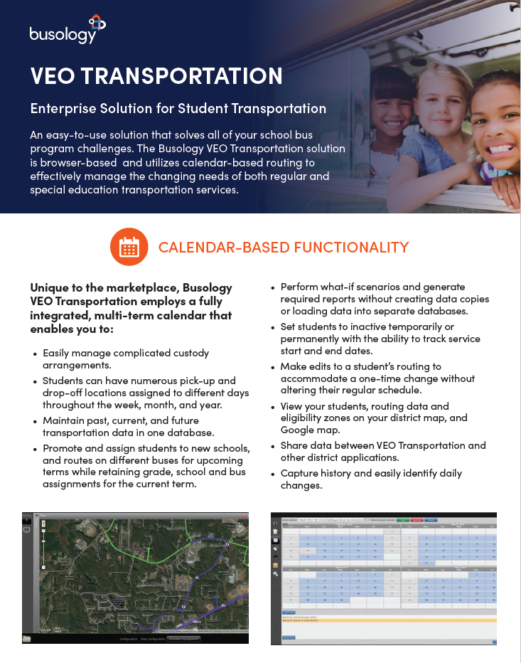 VEO Transportation Sheet